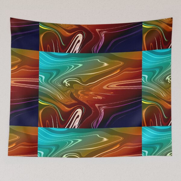 Item preview, Abstract Liquid Paint Digital Paper designed and sold by Aiartsshop.