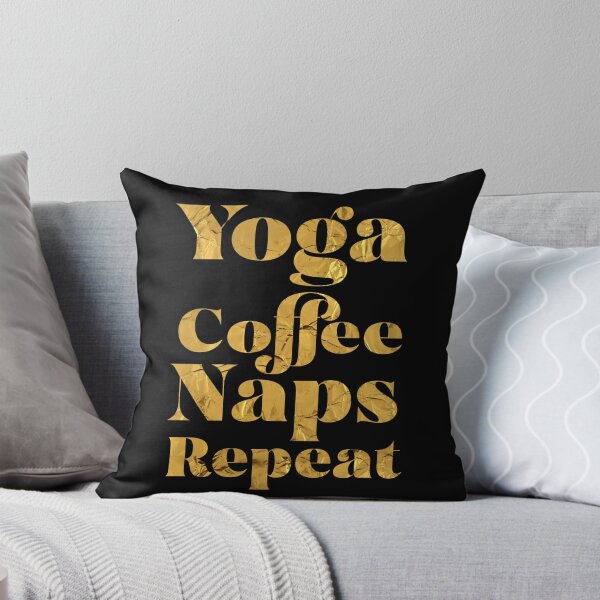 Item preview, Copy of Yoga Coffee Naps Repeat funny shirt New 2 Gold designed and sold by Drawix.