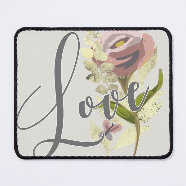 Item preview, Shabby chic abstract hand drawn wild rose gold LOVE - Caroline Laursen Original designed and sold by Caroline Laursen.