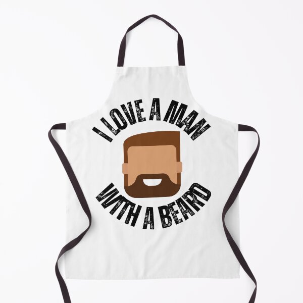 Item preview, I love a man with a beard - funny designed and sold by PellSilversmith.