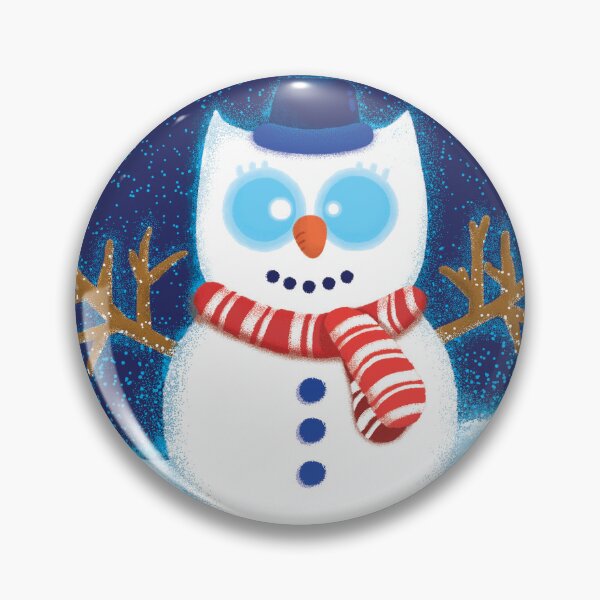 Item preview, Happy Christmas Snowman Owl designed and sold by roarsomethings.