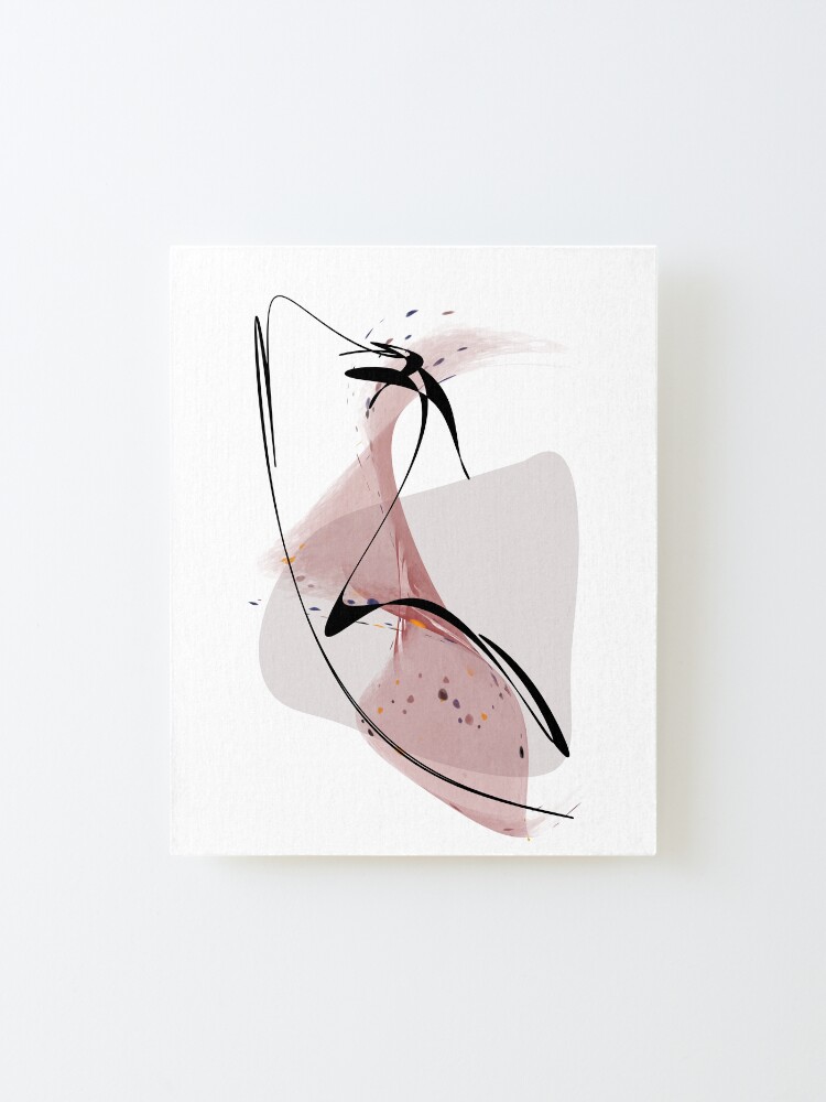 Alternate view of Specs Frame - abstract shapes Mounted Print