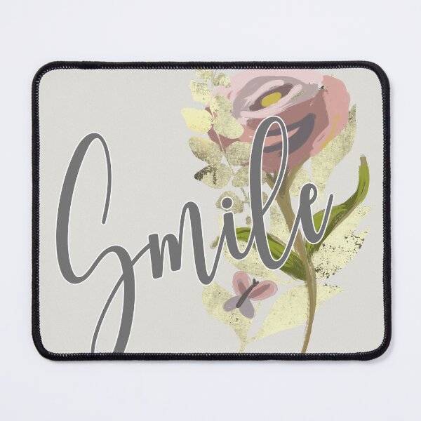 Item preview, Shabby chic abstract hand drawn wild rose gold SMILE - Caroline Laursen Original designed and sold by Caroline Laursen.