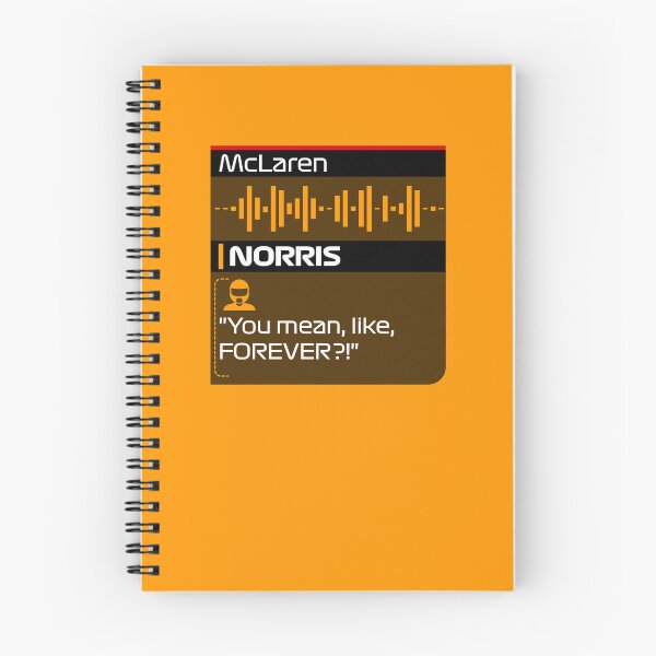 Item preview, You mean like, forever? - Norris F1 Team Radio Quote designed and sold by StickItOnPole.