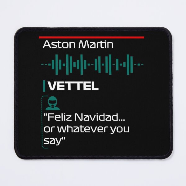 Item preview, Festive Vettel says Feliz Navidad - F1 Team Radio Quote designed and sold by StickItOnPole.