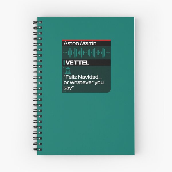 Item preview, Festive Vettel says Feliz Navidad - F1 Team Radio Quote designed and sold by StickItOnPole.