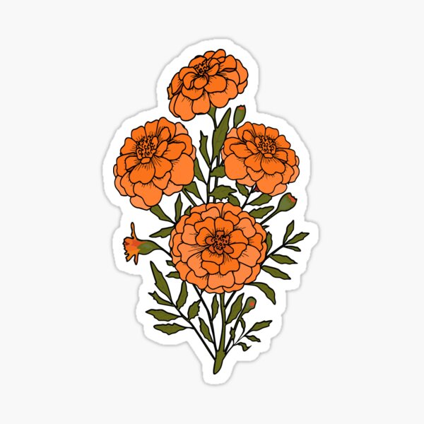 Item preview, Marigold Flowers designed and sold by virillanissa.
