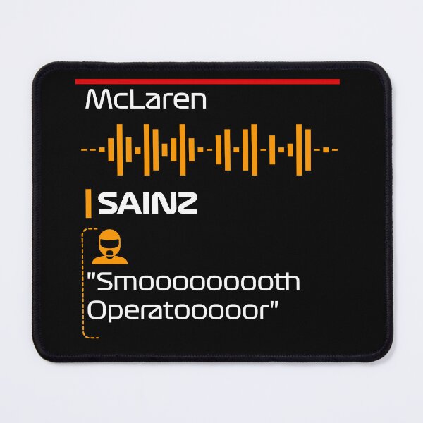 Item preview, Sainz is a Smooth Operator - F1 Team Radio Quote designed and sold by StickItOnPole.