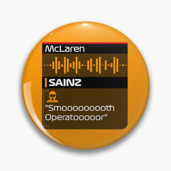 Item preview, Sainz is a Smooth Operator - F1 Team Radio Quote designed and sold by StickItOnPole.