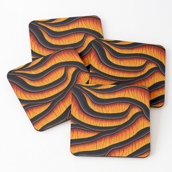 Item preview, Seamless Abstract Pattern, Black And Orange designed and sold by GrimCutie.