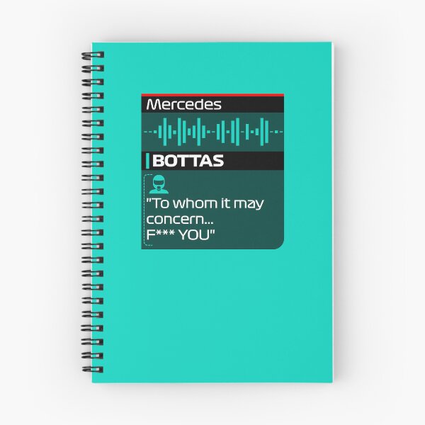 Item preview, Bottas - To whom it may concern - F1 Team Radio Quote designed and sold by StickItOnPole.