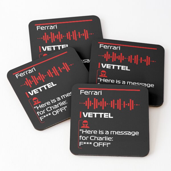 Item preview, Vettel's Message for Charlie! - F1 Team Radio Quote designed and sold by StickItOnPole.