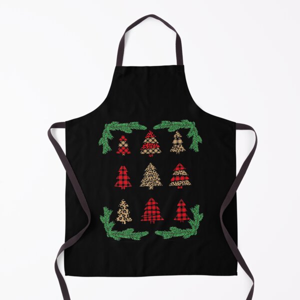 Item preview, Plaid and Leopard Christmas Trees designed and sold by Losthorsedesign.