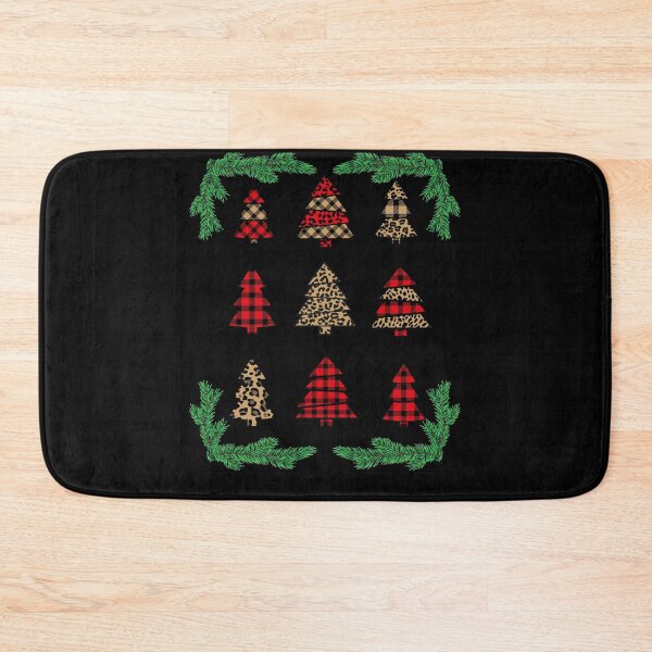 Item preview, Plaid and Leopard Christmas Trees designed and sold by Losthorsedesign.