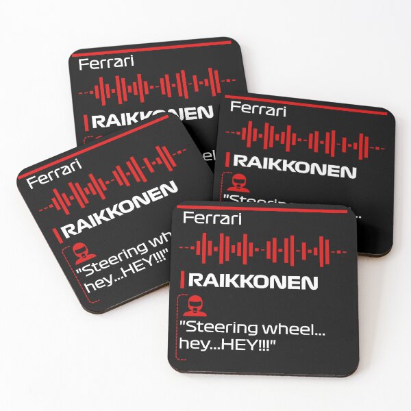 Item preview, Raikkonen's Steering Wheel HEY! - F1 Team Radio Quote designed and sold by StickItOnPole.