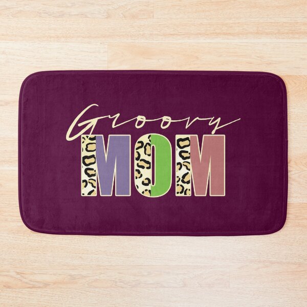 Item preview, Groovy Mom Leopard Print Text Retro Family Quote designed and sold by CRHPOD20.