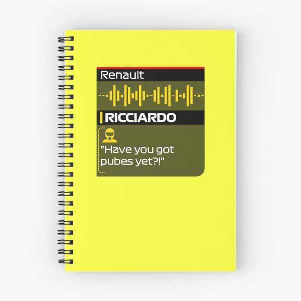 Item preview, Ricciardo Questions Norris's Pubes - F1 Team Radio Quote designed and sold by StickItOnPole.