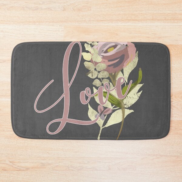 Item preview, Shabby chic abstract hand drawn wild rose gold LOVE - Caroline Laursen Original designed and sold by Caroline Laursen.