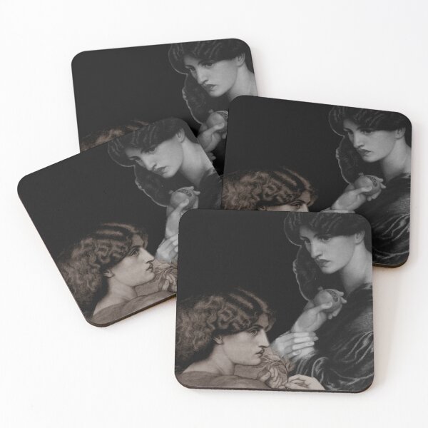Item preview, Jane Morris Pre-Raphaelite Romantic Historical Painting Dark Academia  designed and sold by iliketeas.