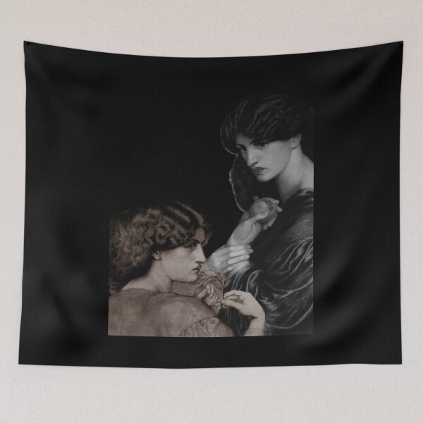 Item preview, Jane Morris Pre-Raphaelite Romantic Historical Painting Dark Academia  designed and sold by iliketeas.