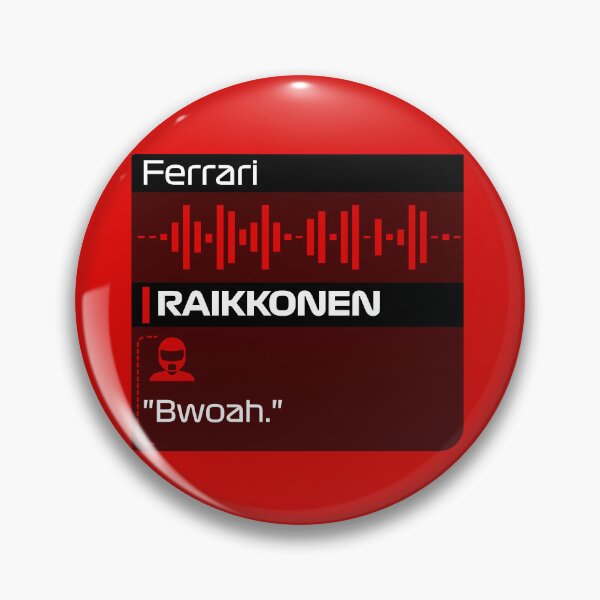 Item preview, Kimi Raikkonen Bwoah - F1 Team Radio Quote designed and sold by StickItOnPole.