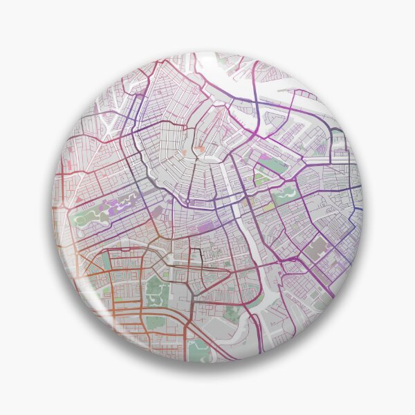 Item preview, Amsterdam Map Europe City Travel Gift, Netherland designed and sold by TheRedFinch.