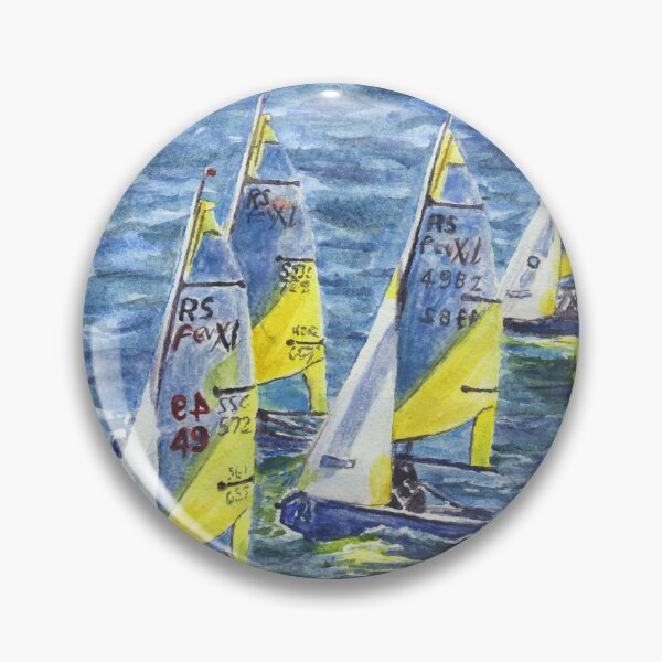 Item preview, Four RS Fevas: Sailing Dinghies Racing at Trearddur Bay  designed and sold by LymphomaLass.