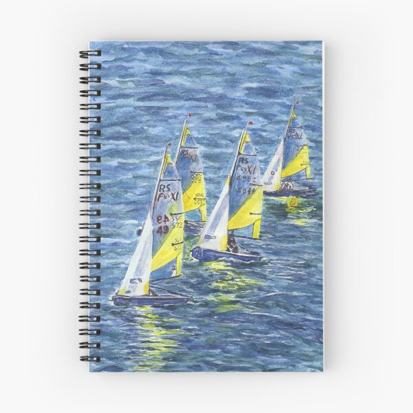 Item preview, Four RS Fevas: Sailing Dinghies Racing at Trearddur Bay  designed and sold by LymphomaLass.