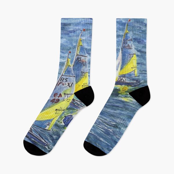 Item preview, Four RS Fevas: Sailing Dinghies Racing at Trearddur Bay  designed and sold by LymphomaLass.