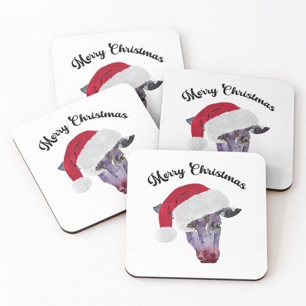 Item preview, Merry Christmas Santa Cow designed and sold by Losthorsedesign.