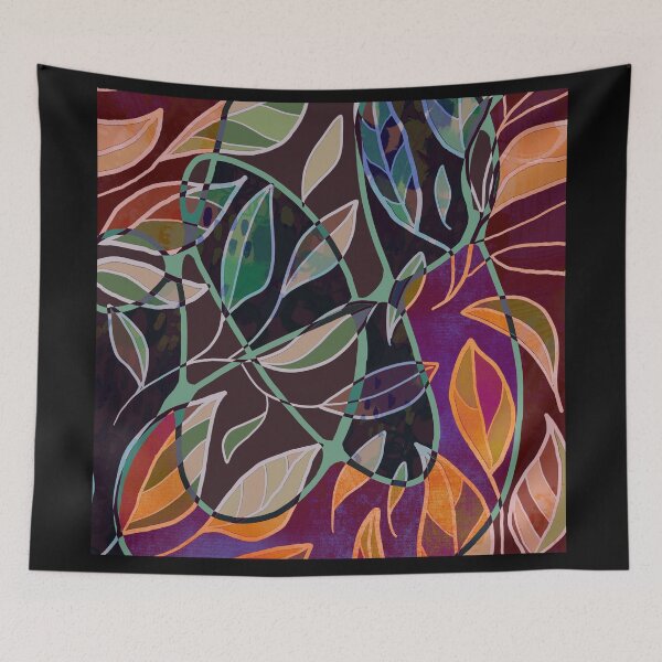 Item preview, Wild Garden Abstract Leaf Pattern Design designed and sold by NancyMerkle.