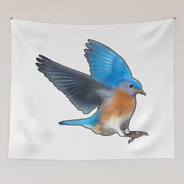 Item preview, Beautiful Flying Eastern Bluebird designed and sold by katiebca2.