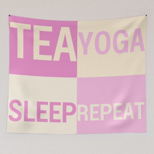 Item preview, Tea Yoga Sleep Repeat designed and sold by humnoo.