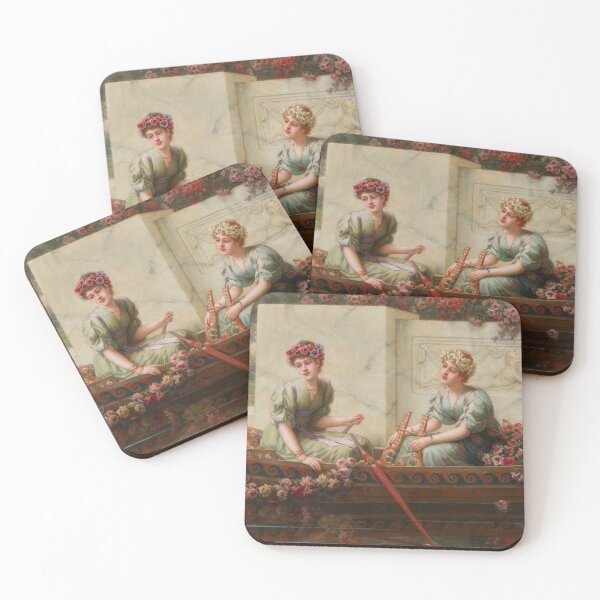 Item preview, Flower Maidens | Emile Eisman-Semenowsky | 1910 Aesthetic Art designed and sold by CJET.
