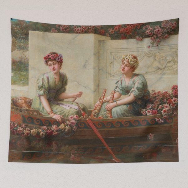 Item preview, Flower Maidens | Emile Eisman-Semenowsky | 1910 Aesthetic Art designed and sold by CJET.