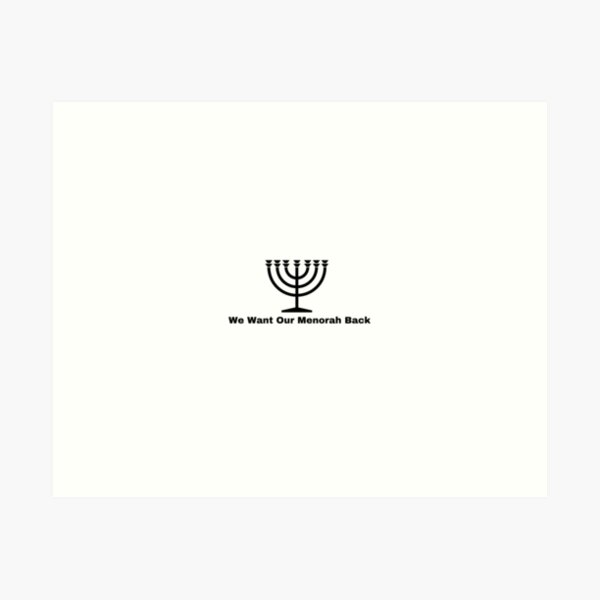 Item preview, Jewish Pride -We Want Our Menorah Back from the Vatican designed and sold by aroth12.
