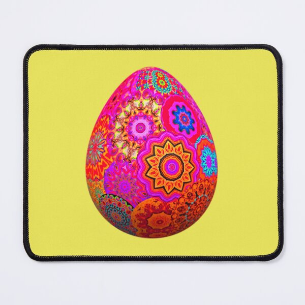 Artikelvorschau, Dekoratives Ei in Fuchsia & Orange entworfen und verkauft von Edenglow Prints & Peculiars.