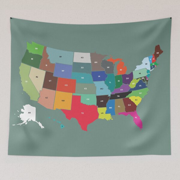 Item preview, The United States of America in colors designed and sold by runstore.