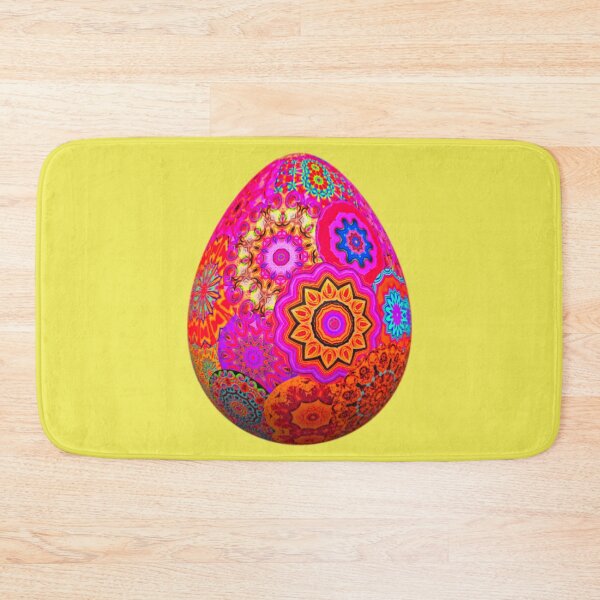 Item preview, Fuchsia & Orange Decorative Egg designed and sold by Edenglow Prints & Peculiars.