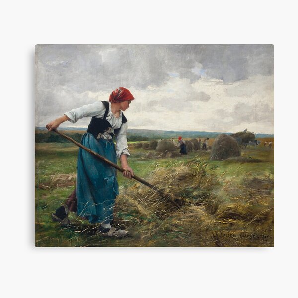La Moisson (The Harvest) | Julien Dupre | 1887 French Farm Life Art Canvas Print