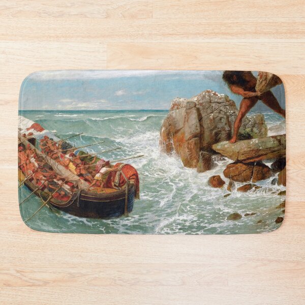 Item preview, Odysseus and Polyphema | Arnold Bocklin | 1896 Greek Mythology Art designed and sold by CJET.