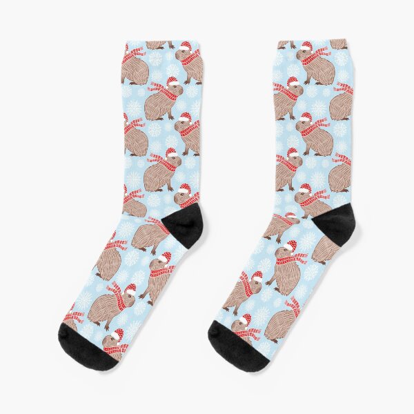 Christmas Capybara Socks