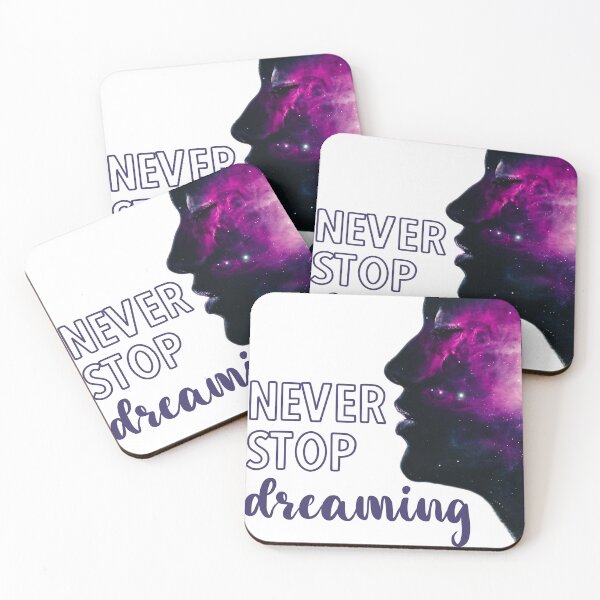 Item preview, Never Stop Dreaming | Dreamer Sticker | Girls Space Sticker | Girls Dreamer Sticker designed and sold by CtrlZDigitalD.