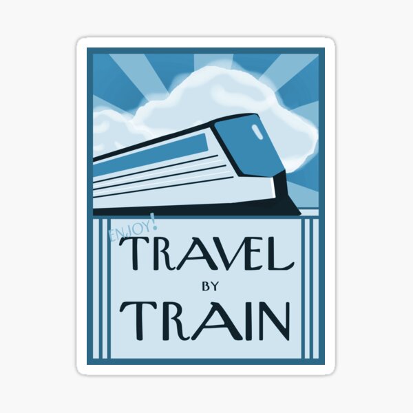 Item preview, Vintage Style Train Travel Image designed and sold by Sarah Countiss.