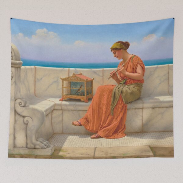 Item preview, Songs Without Words | John William Godward | 1918 Aesthetic Art designed and sold by CJET.