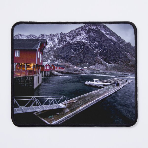 Item preview, Moskenes Docks in Winter designed and sold by nbrandsberg.