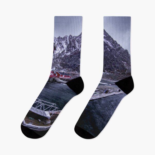 Item preview, Moskenes Docks in Winter designed and sold by nbrandsberg.