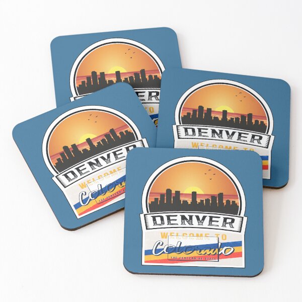 Item preview, Denver, Welcome to Colorado, The Centennial State | Colorado State and Cities Series -4 designed and sold by WorldStateArt.