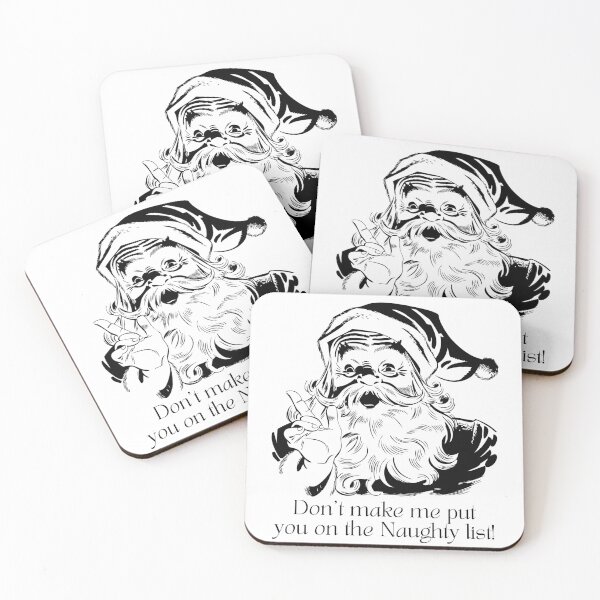 Item preview, Santa Claus Naughty List designed and sold by NiftyTees.
