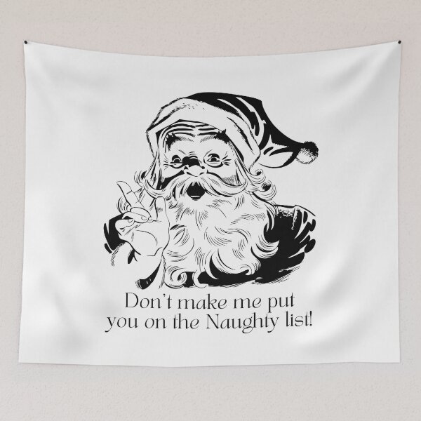 Item preview, Santa Claus Naughty List designed and sold by NiftyTees.